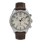 TIMEX 刻劃時代計時皮帶腕錶-TW2R88200