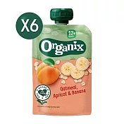 【英國Organix】燕麥纖泥-杏桃香蕉100gX6