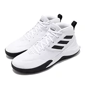 adidas 籃球鞋 OwnTheGame 白 黑 高筒 基本款 實戰款 男鞋 愛迪達 EE9631
