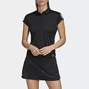 Adidas Club 3 Str Polo [FK6985] 女 Polo衫 短袖 上衣 網球 吸濕 排汗 愛迪達 黑