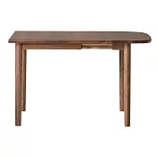 【MUJI 無印良品】木製橢圓餐桌/胡桃木/摺疊加長80-120