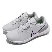 Nike 高爾夫球鞋 Infinity Pro 2 寬楦 男鞋 灰 紫 緩震 高球 運動鞋 DM8449-005 28cm GREY/PURPLE