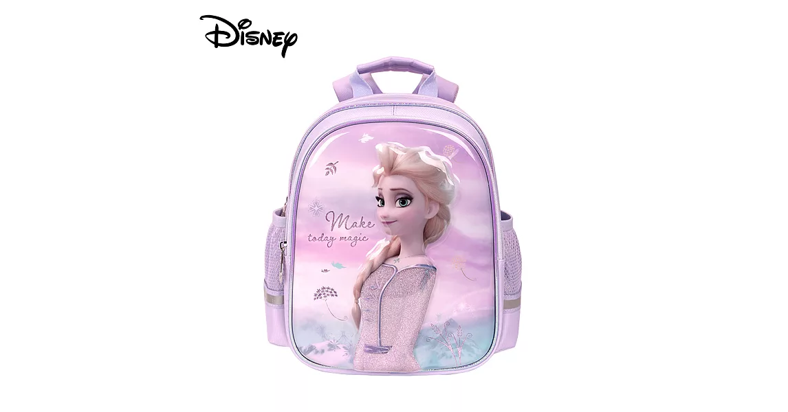 【Disney 迪士尼】冰雪奇緣繽紛炫彩童包 (紫色)
