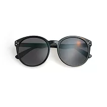 LE FOON：ROUND FRAME sunglasses 成人墨鏡 太陽眼鏡 UV400  - black