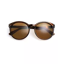 LE FOON：ROUND FRAME sunglasses 成人墨鏡 太陽眼鏡 UV400 - brown