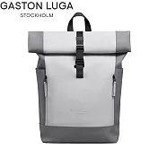 GASTON LUGA Rullen 13吋防水個性後背包 - 淺灰色