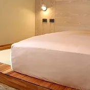 【和諧生活有機棉】有機棉6x7特大雙人床包 淺椰棕
