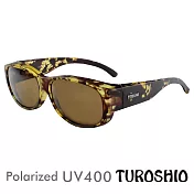Turoshio 超輕量-坐不壞科技-偏光套鏡 近視 老花可戴 H80099 C3 玳瑁 (中)