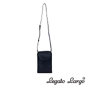 Legato Largo Lusso 甜美柔色系隨身斜背小包- 黑色
