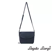Legato Largo Lusso 百搭款翻蓋式斜背包- 黑色