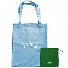 LA MER 海洋拉娜 愛海洋環保袋+綠色質感收納袋(公司貨)