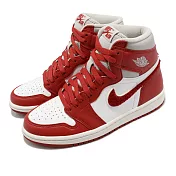 Nike 休閒鞋 Air Jordan 1 Retro HI OG 女鞋 紅白 高筒 Varsity Red DJ4891-061