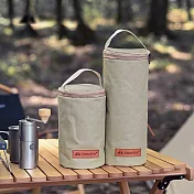 露營便攜瓦斯氣罐收納帆布袋（小） 卡其色