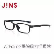 JINS AirFrame 學院風方框眼鏡(AMRF21S170) 深海軍藍