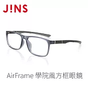 JINS AirFrame 學院風方框眼鏡(AMRF21S172) 灰色