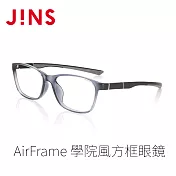 JINS AirFrame 學院風方框眼鏡(AMRF21S173) 灰色