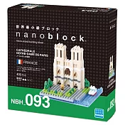 【日本 Kawada】Nanoblock 迷你積木-巴黎聖母院 NBH-093