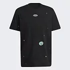 Adidas Q1 Tee [HC9457] 男 短袖 上衣 T恤 運動 休閒 宇宙 地球 棉質 寬鬆 舒適 愛迪達 黑
