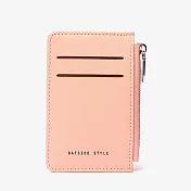 【L.Elegant】簡約輕薄 學生卡夾 拉鏈零錢包(共3色)B331 粉色
