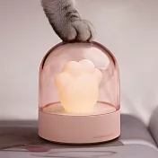 貓爪造型動感燈光音樂小夜燈 粉紅色