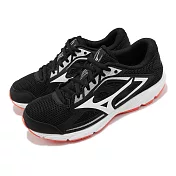 Mizuno 慢跑鞋 Spark 7 女鞋 黑 白 透氣 反光 路跑 運動鞋 K1GA2204-01