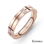 GIUMKA情侶戒指尾戒鋼飾守護你男女情人對戒 單個價格 MR03075 情人節推薦 2 玫金色美國圍2號