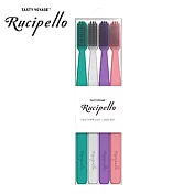 韓國Rucipello 雙重清潔7度傾斜牙刷-經典系列(4件組)