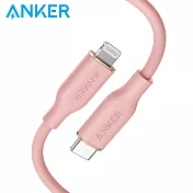 ANKER A8662 糖果快充線 0.9M USB-C to Lightning 粉色