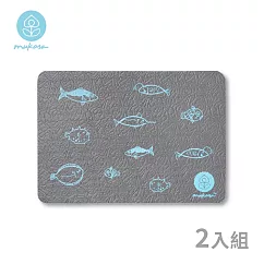【Mukasa】瑜珈膝蓋緩衝墊 20mm ─ 海底世界 ─ MUK─21203 (2入組)