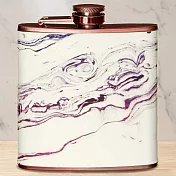 《Premier》大理石紋隨行酒壺(玫瑰金175ml) | 隨身酒瓶 攜帶酒壺