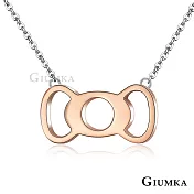 GIUMKA鋼項鍊蝴蝶結項鏈珠寶白鋼女鍊 生日聖誕交換禮物推薦 簡愛系列 單個價格 MN04100 45cm 玫金色