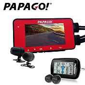 PAPAGO GoSafe 486C TS秒錄機車紀錄器+32G卡+M10E機車胎壓(行車胎壓組)