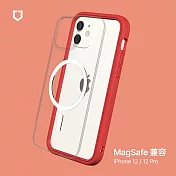 【犀牛盾】iPhone 12/12 Pro (6.1吋) Mod NX (MagSafe兼容) 超強磁吸手機保護殼 - 紅 Red