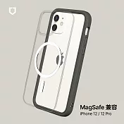 【犀牛盾】iPhone 12/12 Pro (6.1吋) Mod NX (MagSafe兼容) 超強磁吸手機保護殼 - 泥灰 Graphite