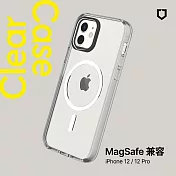 犀牛盾 iPhone 12/12 Pro(6.1吋) Clear(MagSafe 兼容)超強磁吸透明防摔手機殼(抗黃終身保固)