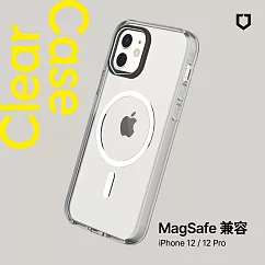 犀牛盾 iPhone 12/12 Pro(6.1吋) Clear(MagSafe 兼容)超強磁吸透明防摔手機殼(抗黃終身保固)