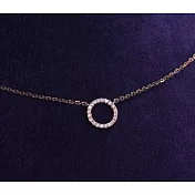 【HCC Jewelry】圓圈圈鑽石項鍊