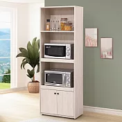 《Homelike》米納2尺電器櫃(雪松) 高櫃 碗盤收納櫃 電器櫃 餐櫃 收納櫃 置物櫃