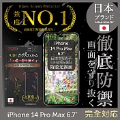 【INGENI徹底防禦】iPhone 14 Pro Max 6.7吋 保護貼 保護膜 日本旭硝子玻璃保護貼 (滿版 黑邊 防眩光霧面)