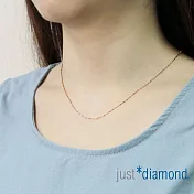 【Just Diamond】18K玫瑰金雙色鍊(45cm)