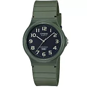 CASIO卡西歐 MQ-24UC 簡約百搭超輕薄大地色系中性數字腕錶  - OLIVE 橄欖綠 3B