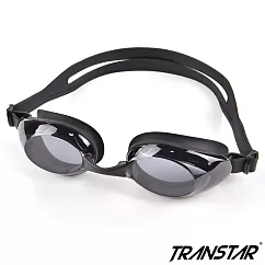 TRANSTAR 泳鏡 抗UV塑鋼鏡片─防霧純矽膠─6900 黑色