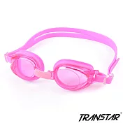 TRANSTAR 兒童泳鏡 抗UV高級PC-防霧純矽膠泳鏡-2800 粉紅