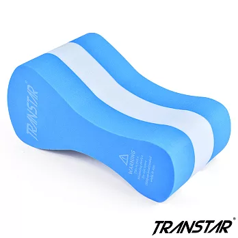 TRANSTAR 泳具 夾腳浮板-矯正泳姿-高密度EVA 藍/白