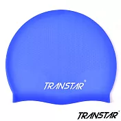 TRANSTAR 純矽膠泳帽-止滑顆粒防靜電 深藍