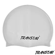 TRANSTAR 純矽膠泳帽-止滑顆粒防靜電 銀灰