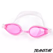 TRANSTAR 兒童泳鏡 抗UV六段調扣-防霧純矽膠-3700 粉紅