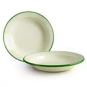 《IBILI》琺瑯深餐盤(米綠22cm) | 餐具 器皿 盤子