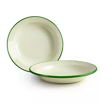 《IBILI》琺瑯深餐盤(米綠28cm) | 餐具 器皿 盤子
