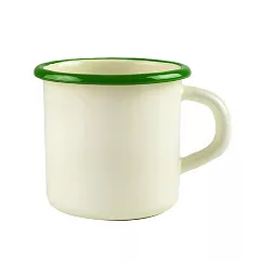 《IBILI》琺瑯馬克杯(米綠350ml) | 水杯 茶杯 咖啡杯 露營杯 琺瑯杯